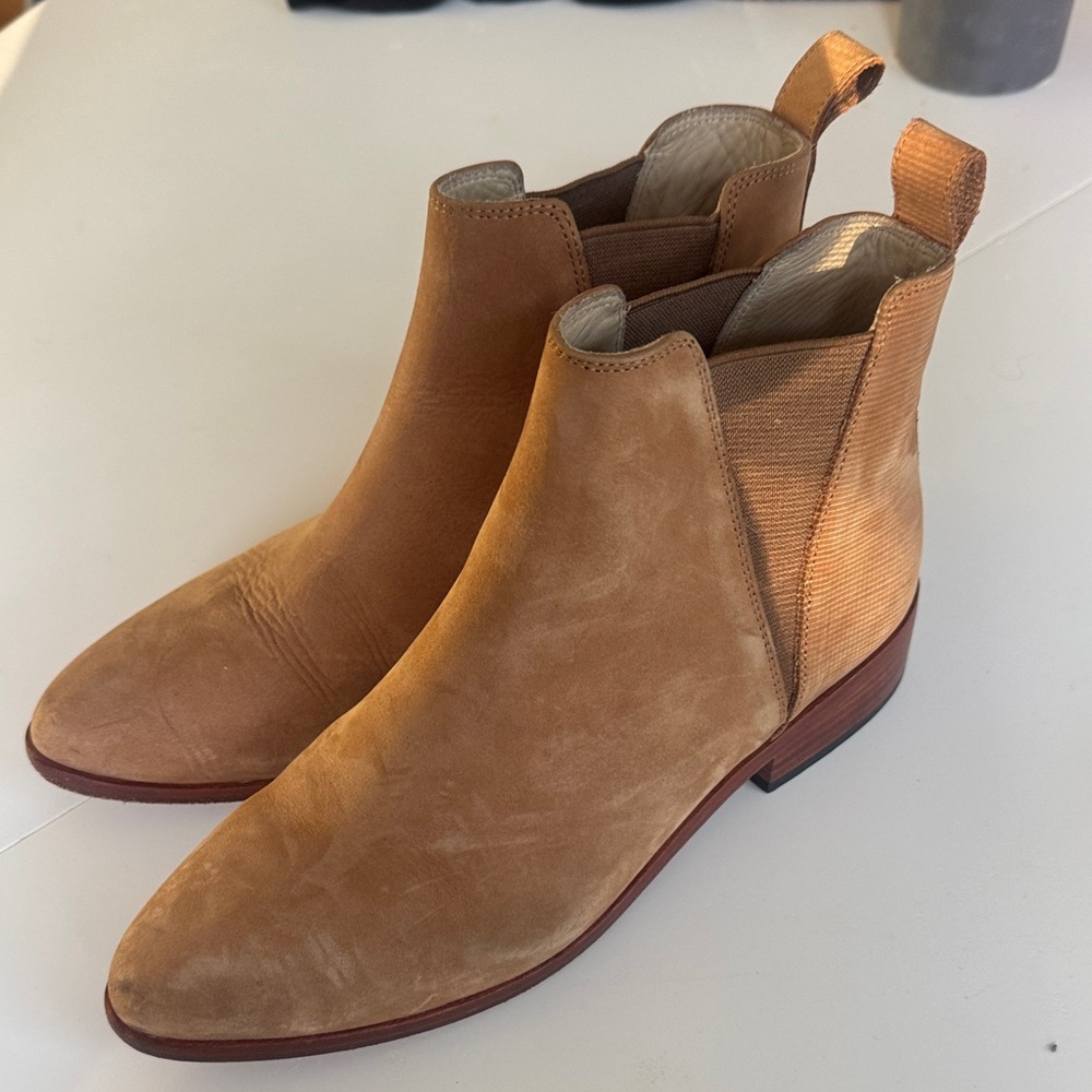 Nisolo Brown Suede Ankle Booties